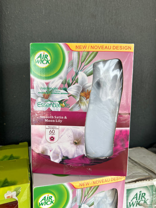 Air Wick Smooth Satin and Moon Lily Automatic Spray With Refill